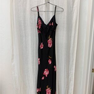 Bella Venice Michelle dress Floral Black and Pink Women's Dress